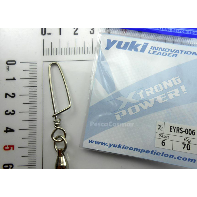 Emerillón rodamientos Yuki EYRS ideal para grandes peces XL