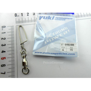Emerillón rodamientos Yuki EYRS ideal para grandes peces XL