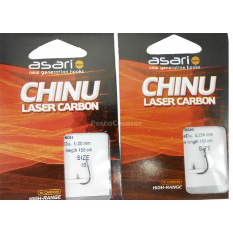 Anzuelos montados Chinu Laser Carbon