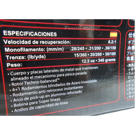 Carrete Pen Fierce II 4000-6000 de Alta Durabilidad