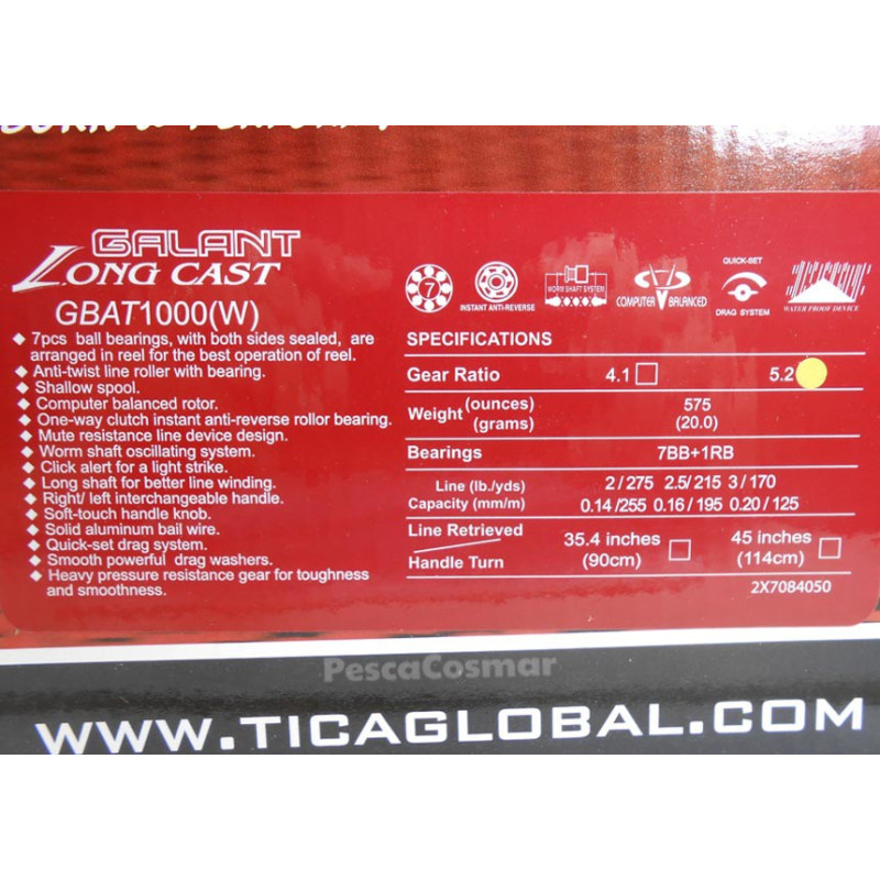 Tica Galant Long Cast Gbat 1000 W Surfcasting