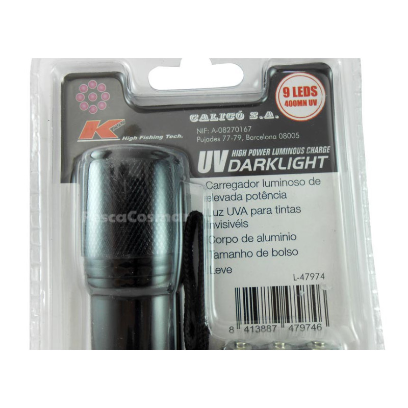 Linterna U.V Darklight Kali Ultravioleta