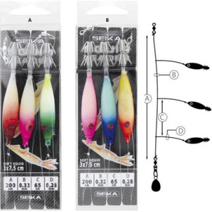 Soft Leader Squid Silk 5 cm