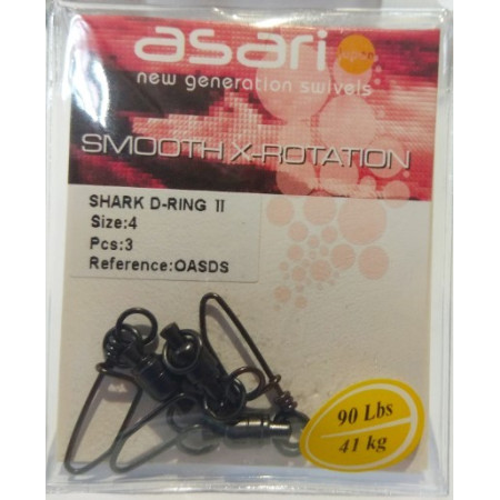 Emerillón Asari Shark D-Ring II