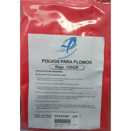 Polvos Termoplastificantes rojo