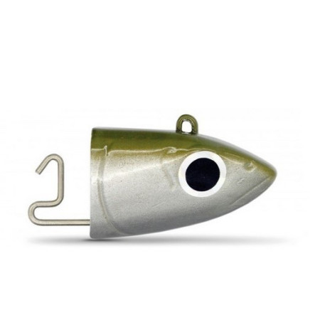 Cabezas Black Minnow - Tamaño 3 - Modelo Off Shore - 25 gr - Color Kaki