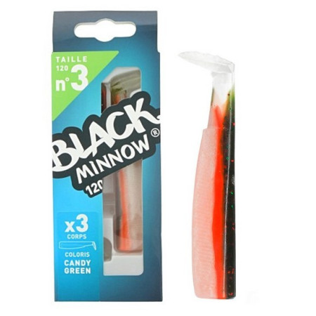 Black Minnow Recambios - Tamaño 3 - 120 mm - Candy Green 