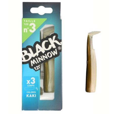Black Minnow Recambios  Tamaño 3 - 120 mm - Kaki 