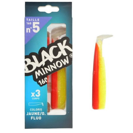 Black Minnow Recambios - Tamaño 5 - 160 mm - Orange/Jaune