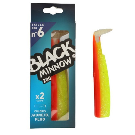 Black Minnow Recambios -  Tamaño 6 - 200 mm - Fluo Orange 