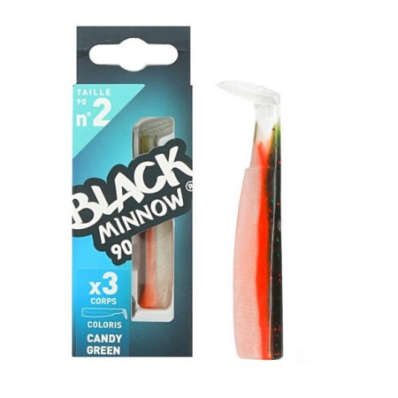 Black Minnow Recambios -Tamaño 2 - 90 mm - Candy Green