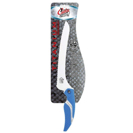 Cuchillo Serrado Offset 9" Cuda Titanium Bonded