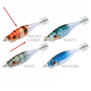 Jibionera DTD Weak Fish, colores Castanuela, Orata, Pagro y Triglia 2