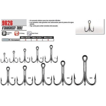 Anzuelo Triple VMC Mod. 9626 (Unidad)