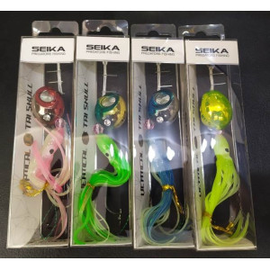 Tai Rubber Seika Tai Skull R, cabeza metálica brillante, color rojo