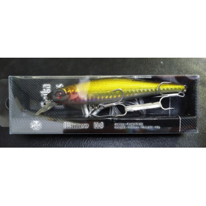 Tubertini Minnow 118 Sea, color dorado, envase con datos técnicos