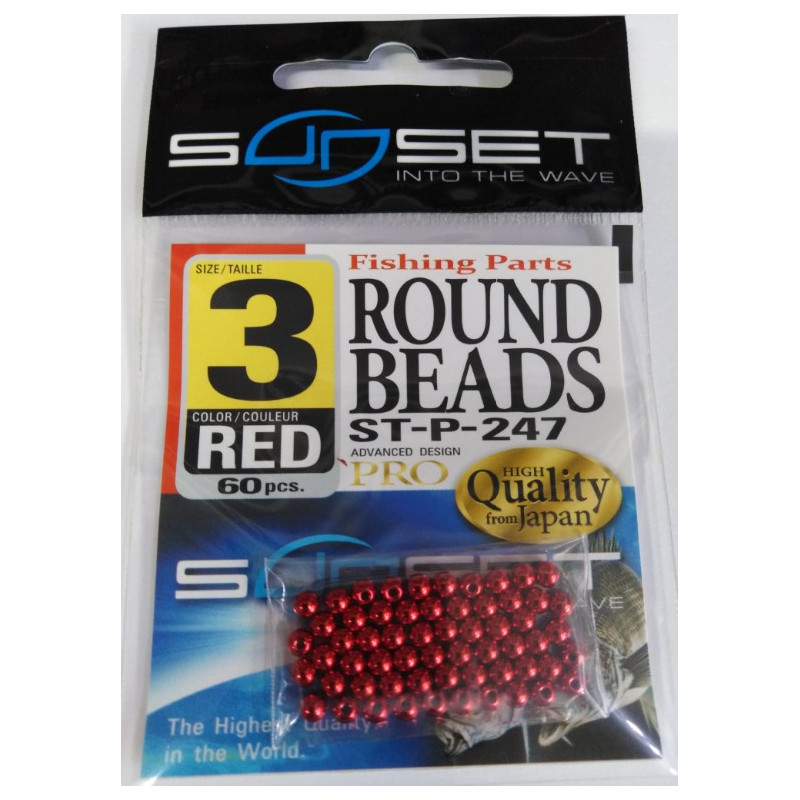 Perla Sunset Round Beads ST-P-247