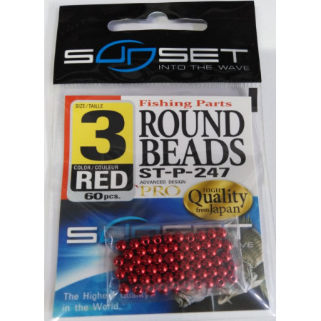 Perla Sunset Round Beads ST-P-247