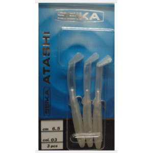 Vinilo Seika Atashi, pack de 3 unidades montadas con anzuelo