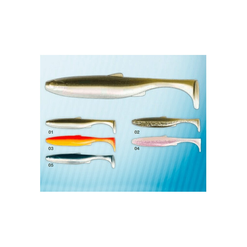 Vinilo Tubertini FG Shad de cola vibrante para spinning a la lubina