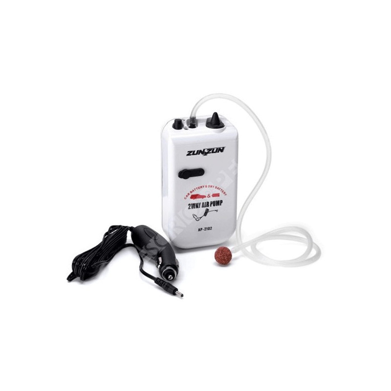 Oxigenador Zun Zun AP-21 con el cable de mechero de coche y la piedra difusora