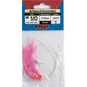 Sabiki Ragot Mitraillette ECO rosa