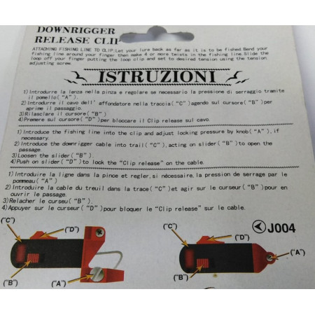 Pinza Curricán con clip