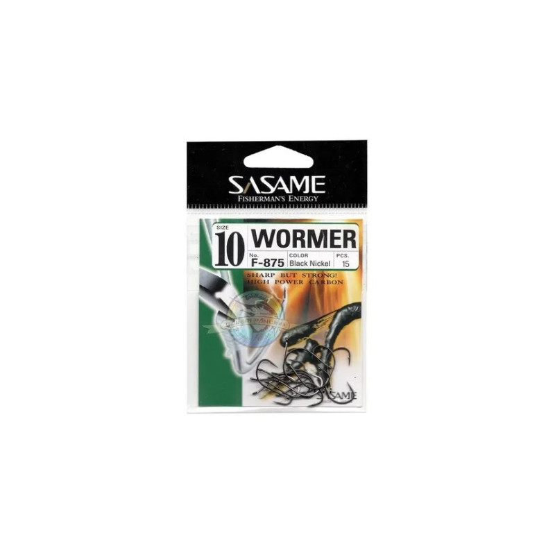 Anzuelos Sasame Wormer F-875 Black Niquel