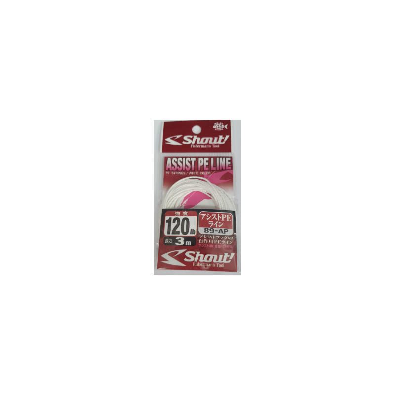 Corde D'assistance Shout 426-AP Blue – 3m 100 Lb – Ligne Pêche Nylon