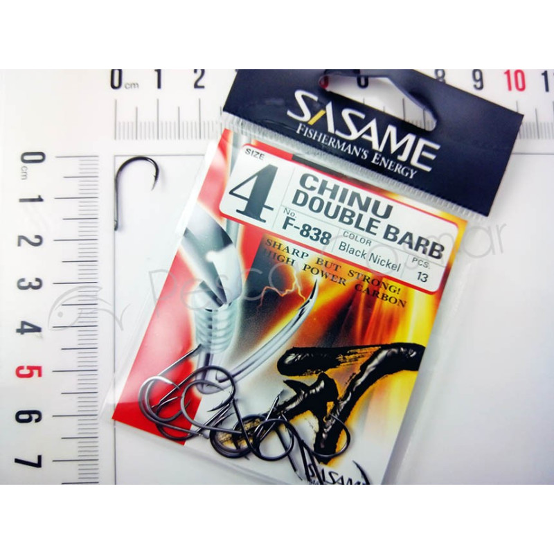 Anzuelos Sasame Chinu Double Barb F-838  