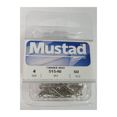 Anzuelo Mustad Crystal 515-NI (50Und.)
