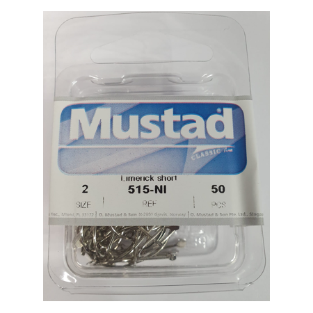 Anzuelo Mustad Crystal 515-NI (50Und.)