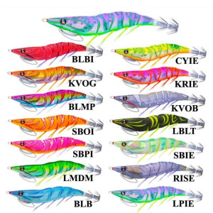 Catálogo de los 15 colores de la Jibionera Duel EZ Q Cast Plus 3.0