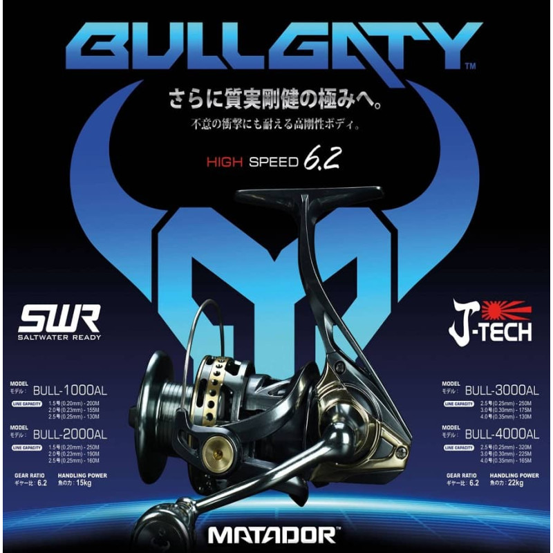 Carrete Xzoga Matador Bullgaty Ci5 SW