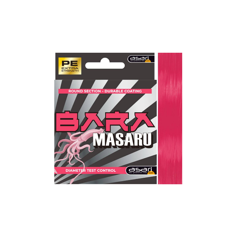 Trenzado Asari Masaru Bara 8X | Hilo Rosa Eging y Spinning