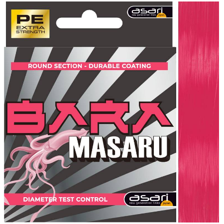 Trenzado Asari Masaru Bara 8X | Hilo Rosa Eging y Spinning
