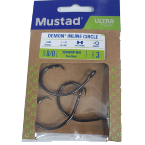 Anzuelos Mustad Demon Inline Circle 39948NP-BN