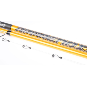 Caña Vercelli Oxygen Apprendista completa, 4,20 m en 3 tramos, blank amarillo con empuñadura de EVA 2