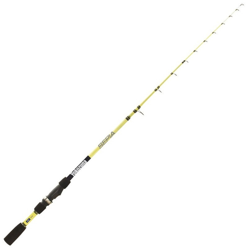 Caña Yokozuna Sepia 2,10m completa, blank amarillo fluorescente con puntera maciza injertada
