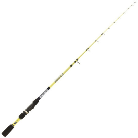 Caña Yokozuna Sepia 2,10m completa, blank amarillo fluorescente con puntera maciza injertada