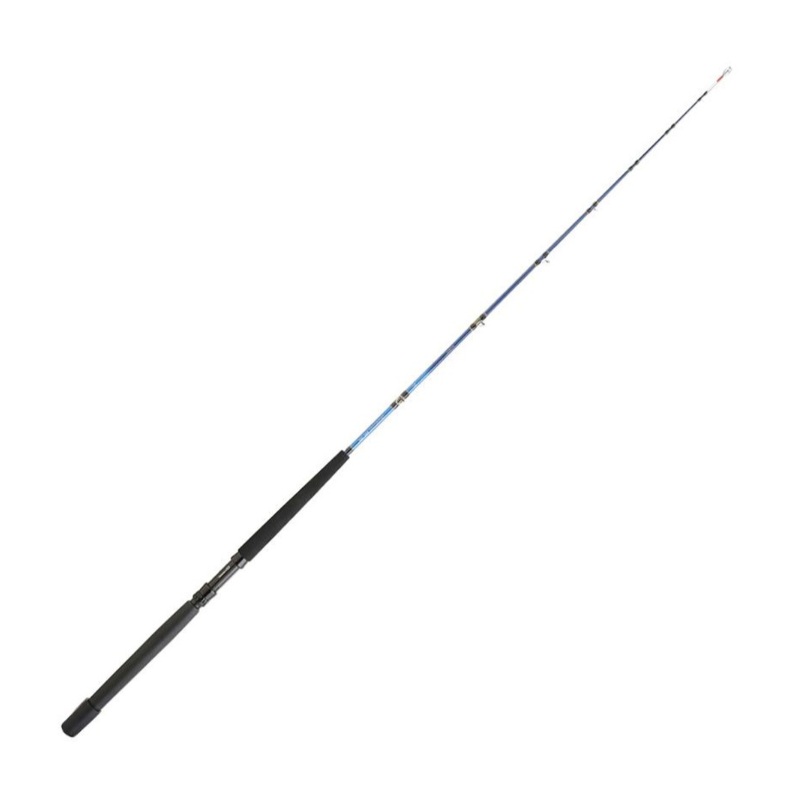 Caña Daiwa Tanacom Boat 180 GDF completa, con puntera maciza señalizada en rojo y empuñadura de EVA para carrete eléctrico