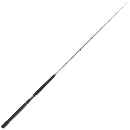 Caña Daiwa Tanacom Boat 180 GDF completa, con puntera maciza señalizada en rojo y empuñadura de EVA para carrete eléctrico