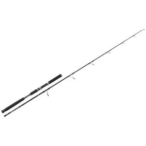 Caña Hart Toro Taktik Popping FK 2,39m completa, con blank negro-púrpura, guías Fuji K y empuñadura de EVA