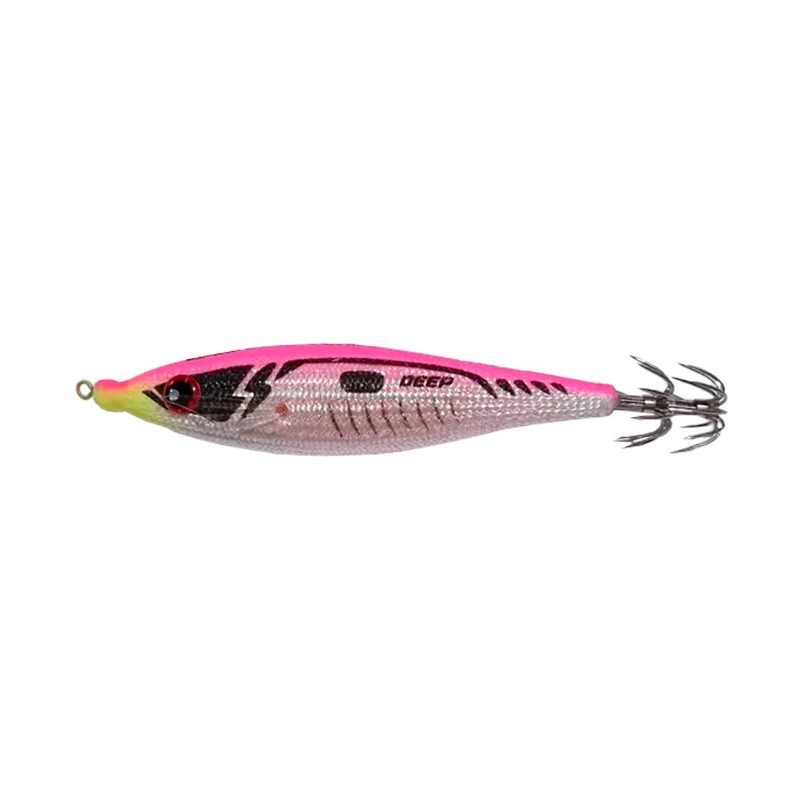 Jibionera DTD Projectile Diamond en color Pink, con el dorso rosa y las aletas de silicona en el costado