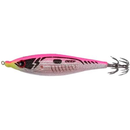 Jibionera DTD Projectile Diamond en color Pink, con el dorso rosa y las aletas de silicona en el costado