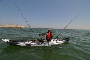 pesca deportiva en kayak