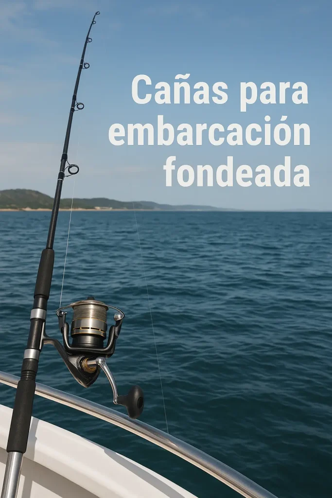 Cañas para embarcación fondeada