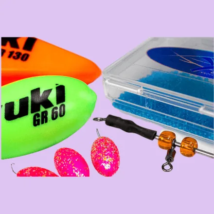 Accesorios de surfcasting: flotters, stoppers y señalizadores